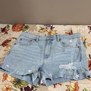 5/$3 No Boundaries Light Blue Ripped Jean Shorts